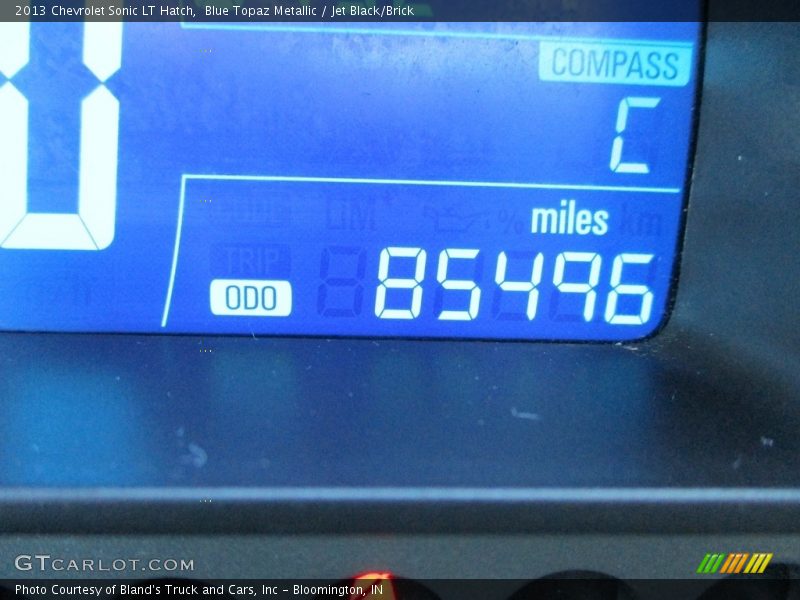 Blue Topaz Metallic / Jet Black/Brick 2013 Chevrolet Sonic LT Hatch