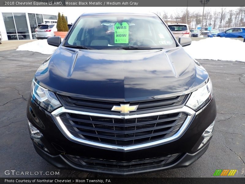 Mosaic Black Metallic / Medium Ash Gray 2018 Chevrolet Equinox LS AWD