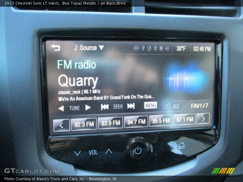 Audio System of 2013 Sonic LT Hatch