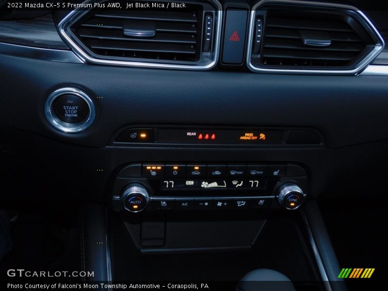 Jet Black Mica / Black 2022 Mazda CX-5 S Premium Plus AWD