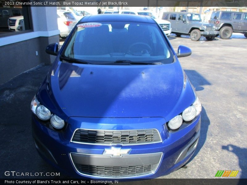 Blue Topaz Metallic / Jet Black/Brick 2013 Chevrolet Sonic LT Hatch