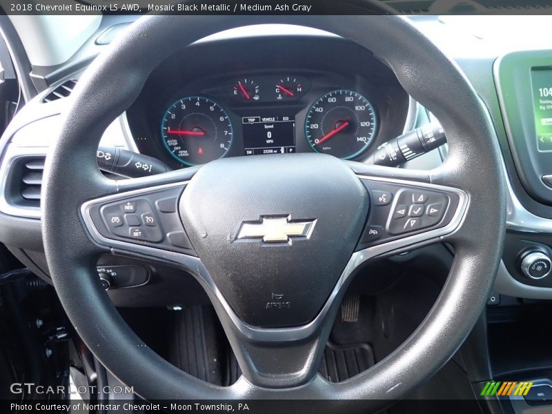 Mosaic Black Metallic / Medium Ash Gray 2018 Chevrolet Equinox LS AWD