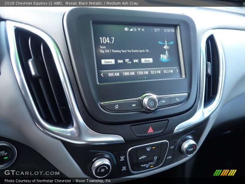 Mosaic Black Metallic / Medium Ash Gray 2018 Chevrolet Equinox LS AWD