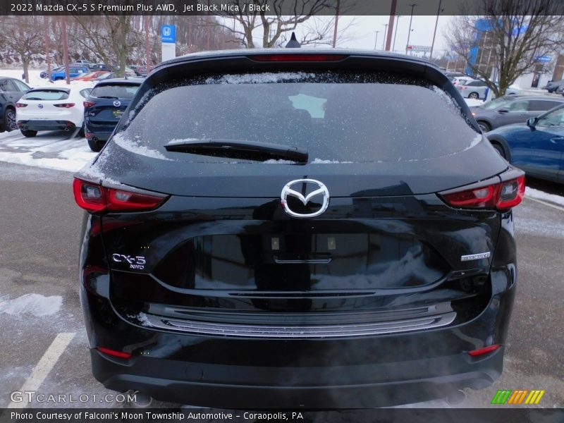 Jet Black Mica / Black 2022 Mazda CX-5 S Premium Plus AWD