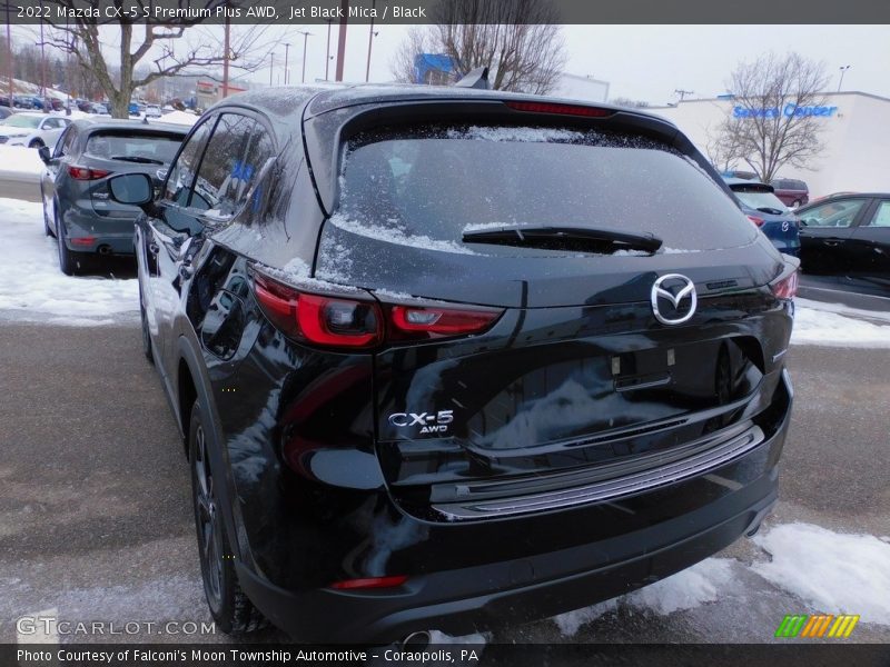 Jet Black Mica / Black 2022 Mazda CX-5 S Premium Plus AWD