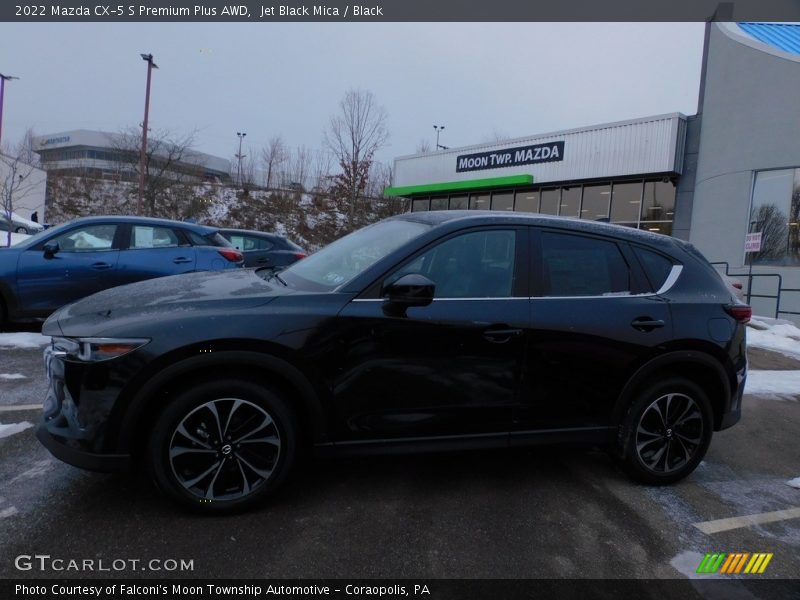 Jet Black Mica / Black 2022 Mazda CX-5 S Premium Plus AWD