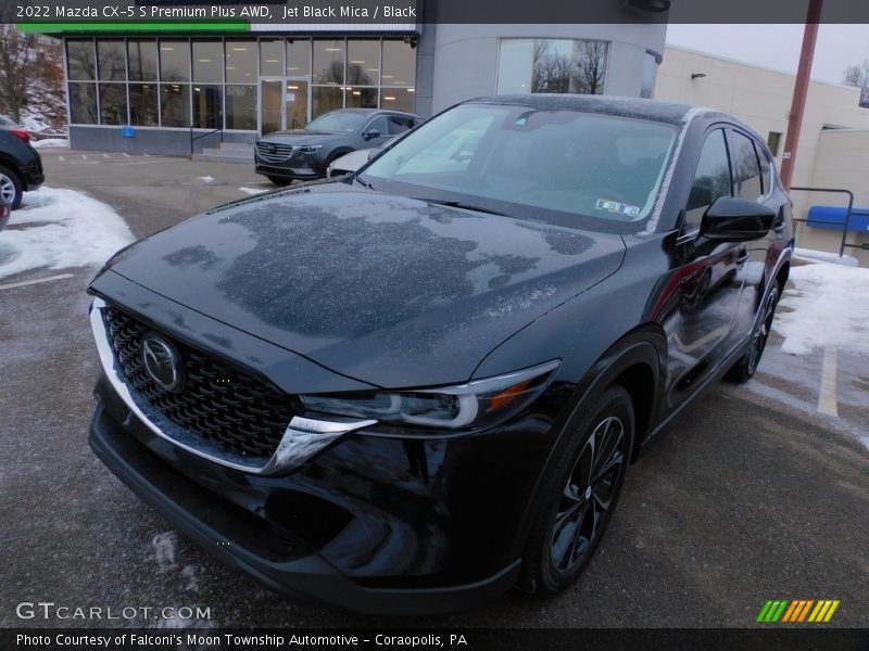 Jet Black Mica / Black 2022 Mazda CX-5 S Premium Plus AWD