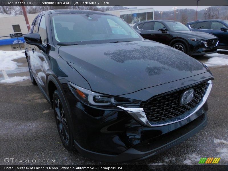 Jet Black Mica / Black 2022 Mazda CX-5 S Premium Plus AWD