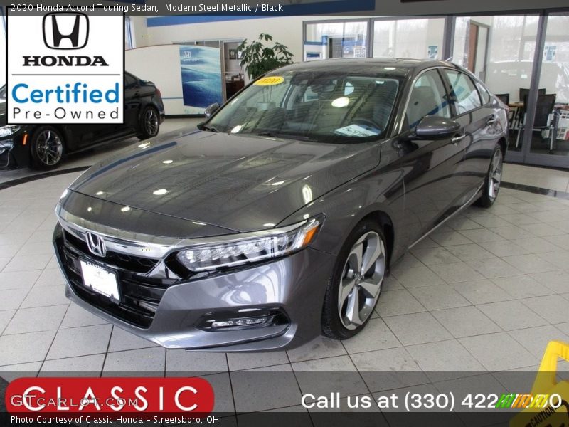 Modern Steel Metallic / Black 2020 Honda Accord Touring Sedan