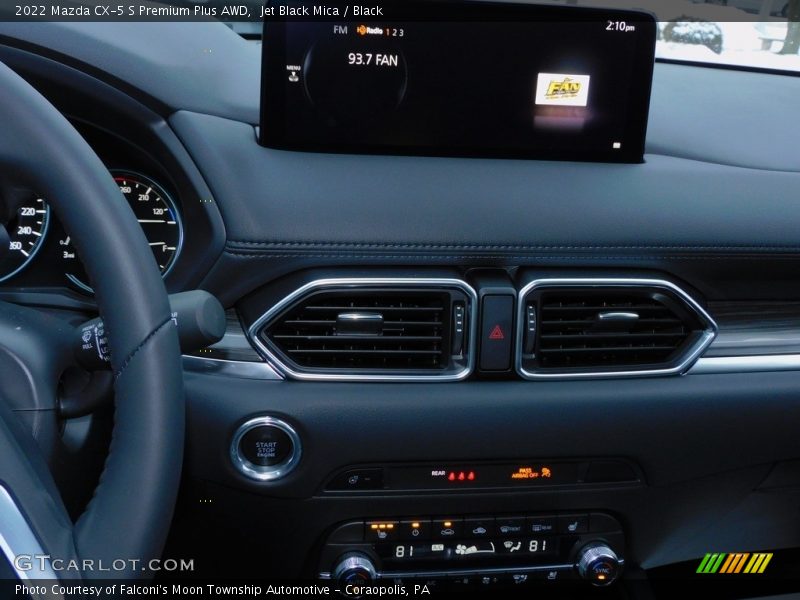Jet Black Mica / Black 2022 Mazda CX-5 S Premium Plus AWD