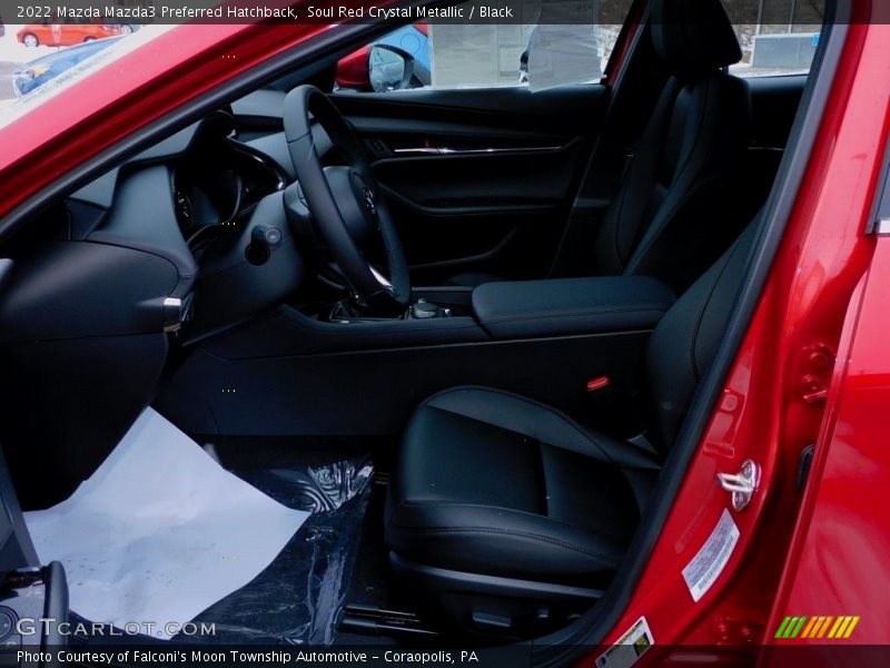 Soul Red Crystal Metallic / Black 2022 Mazda Mazda3 Preferred Hatchback