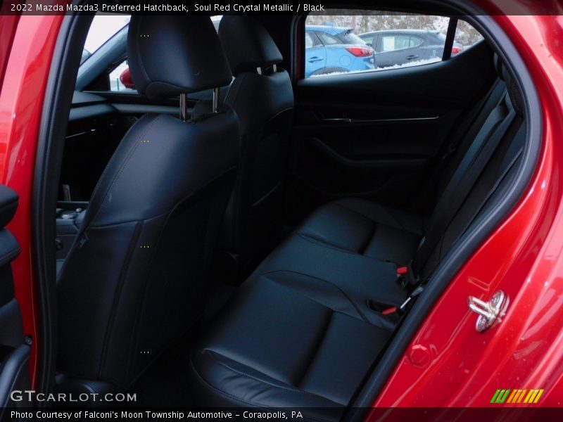 Soul Red Crystal Metallic / Black 2022 Mazda Mazda3 Preferred Hatchback