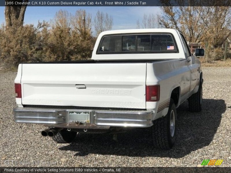  1986 C/K K10 Custom Deluxe Regular Cab 4x4 Frost White