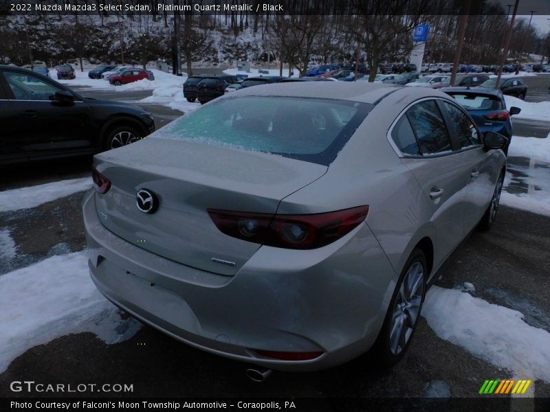 Platinum Quartz Metallic / Black 2022 Mazda Mazda3 Select Sedan