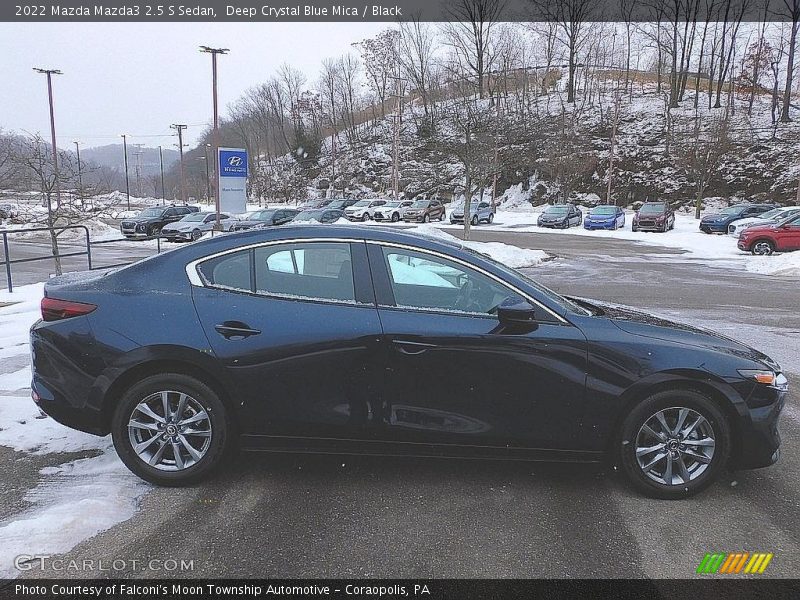 Deep Crystal Blue Mica / Black 2022 Mazda Mazda3 2.5 S Sedan