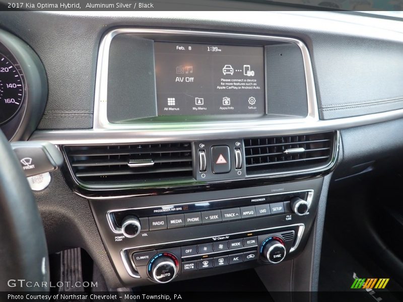 Dashboard of 2017 Optima Hybrid