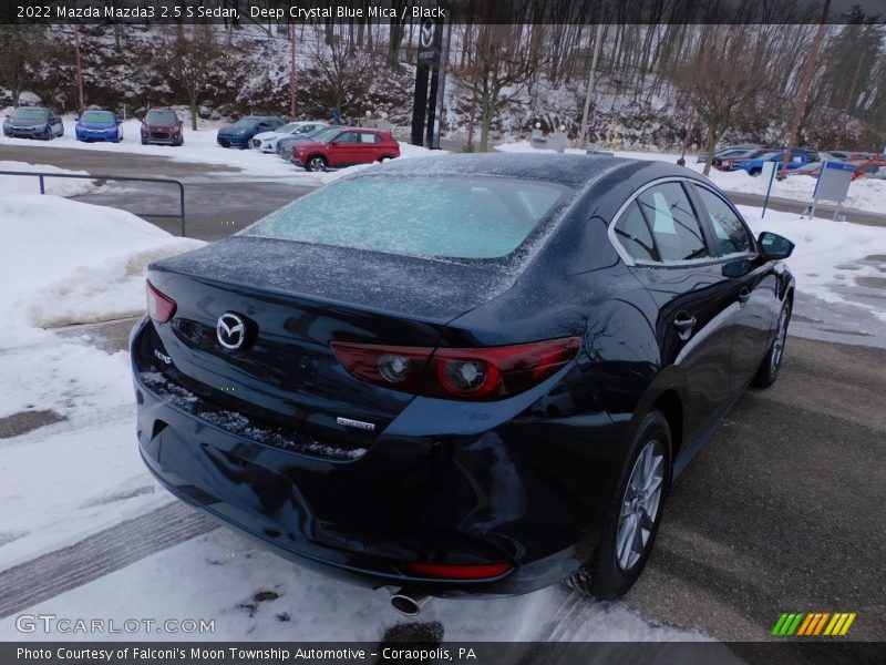 Deep Crystal Blue Mica / Black 2022 Mazda Mazda3 2.5 S Sedan
