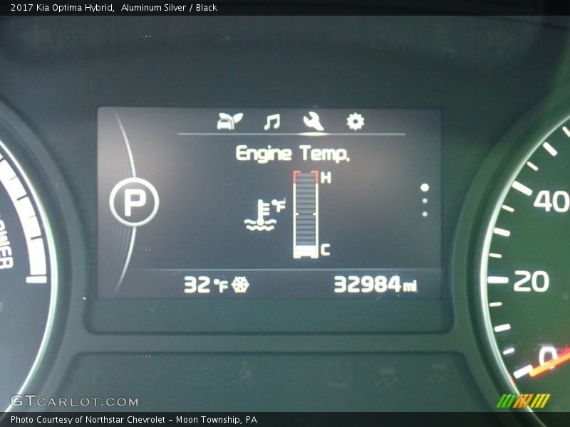 Aluminum Silver / Black 2017 Kia Optima Hybrid