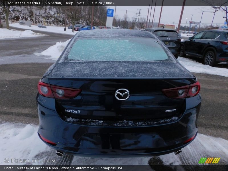 Deep Crystal Blue Mica / Black 2022 Mazda Mazda3 2.5 S Sedan