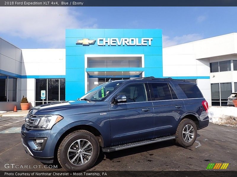 Blue / Ebony 2018 Ford Expedition XLT 4x4