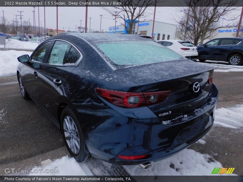 Deep Crystal Blue Mica / Black 2022 Mazda Mazda3 2.5 S Sedan
