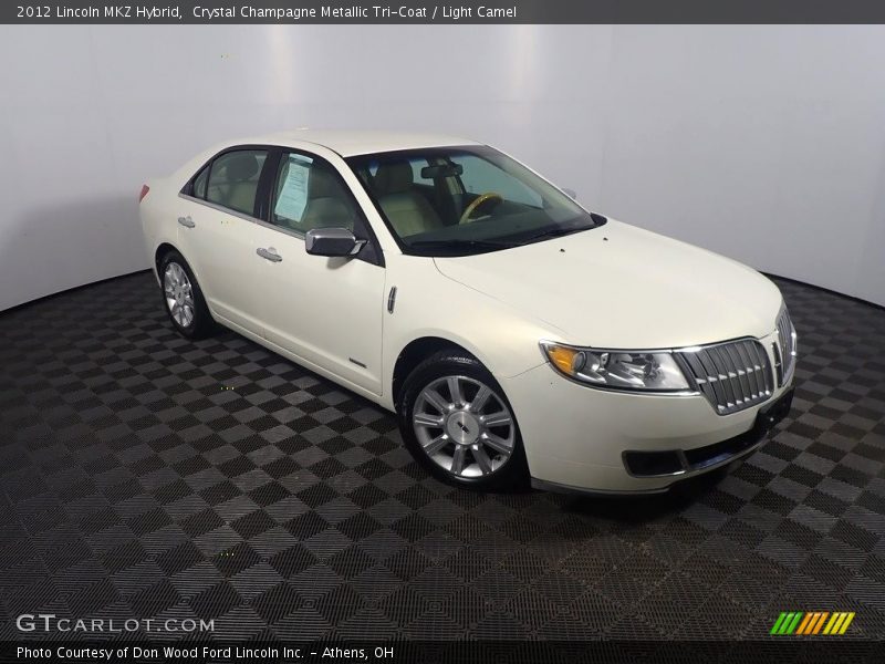 Crystal Champagne Metallic Tri-Coat / Light Camel 2012 Lincoln MKZ Hybrid