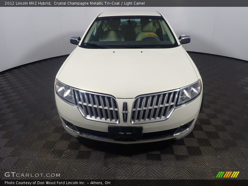 Crystal Champagne Metallic Tri-Coat / Light Camel 2012 Lincoln MKZ Hybrid