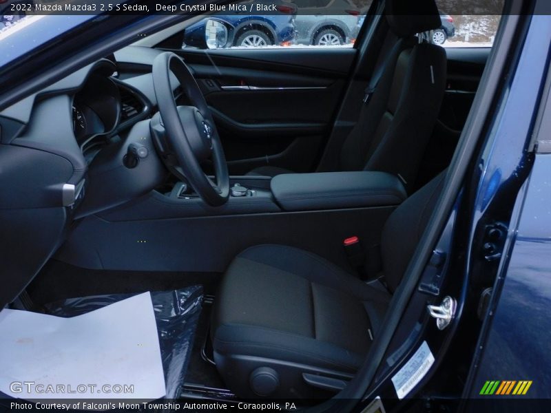 Deep Crystal Blue Mica / Black 2022 Mazda Mazda3 2.5 S Sedan