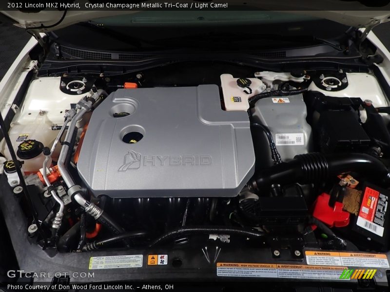 Crystal Champagne Metallic Tri-Coat / Light Camel 2012 Lincoln MKZ Hybrid