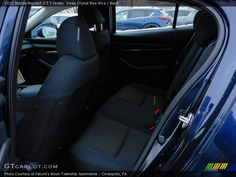 Deep Crystal Blue Mica / Black 2022 Mazda Mazda3 2.5 S Sedan