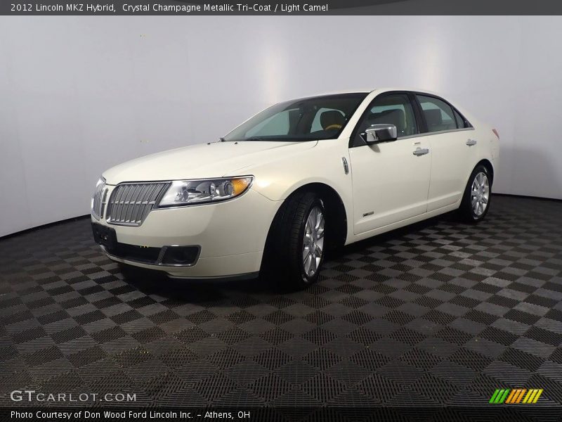 Crystal Champagne Metallic Tri-Coat / Light Camel 2012 Lincoln MKZ Hybrid