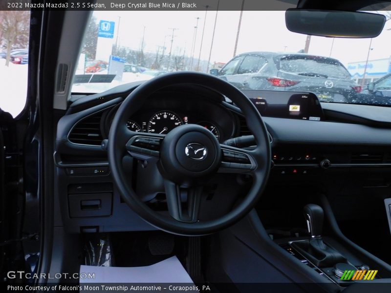 Deep Crystal Blue Mica / Black 2022 Mazda Mazda3 2.5 S Sedan