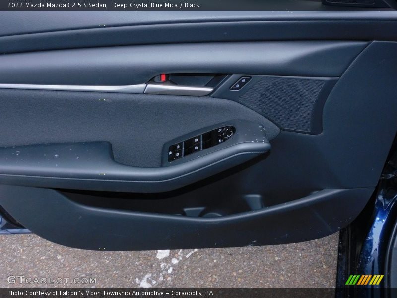 Deep Crystal Blue Mica / Black 2022 Mazda Mazda3 2.5 S Sedan