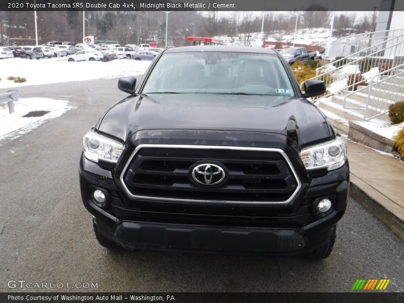Midnight Black Metallic / Cement 2020 Toyota Tacoma SR5 Double Cab 4x4