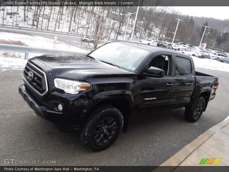 Midnight Black Metallic / Cement 2020 Toyota Tacoma SR5 Double Cab 4x4