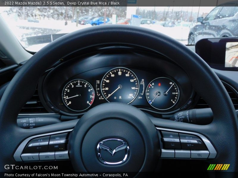 Deep Crystal Blue Mica / Black 2022 Mazda Mazda3 2.5 S Sedan