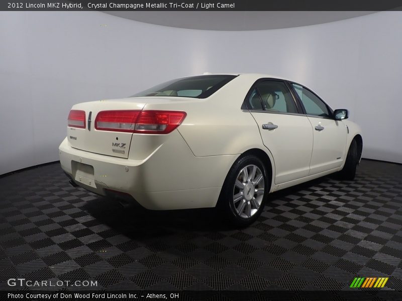 Crystal Champagne Metallic Tri-Coat / Light Camel 2012 Lincoln MKZ Hybrid