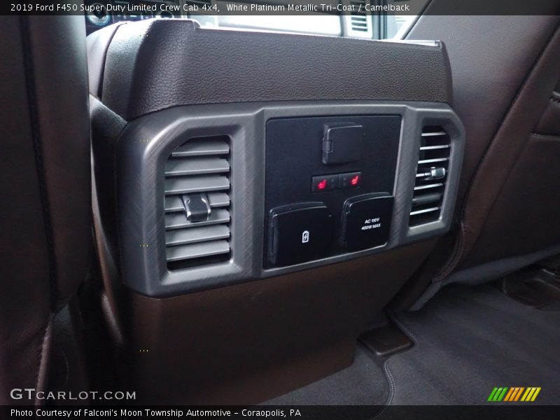 White Platinum Metallic Tri-Coat / Camelback 2019 Ford F450 Super Duty Limited Crew Cab 4x4