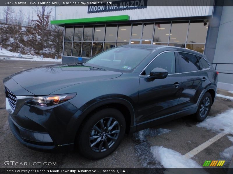 Machine Gray Metallic / Black 2022 Mazda CX-9 Touring AWD