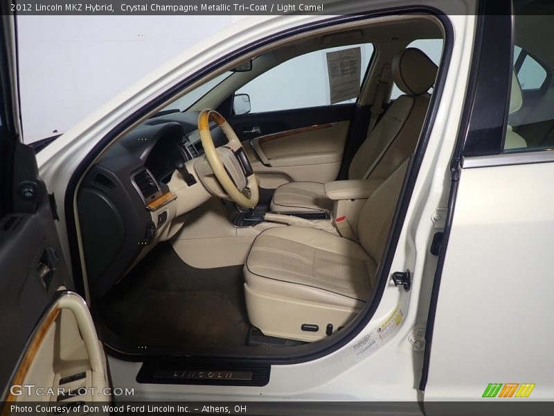 Crystal Champagne Metallic Tri-Coat / Light Camel 2012 Lincoln MKZ Hybrid