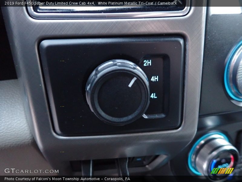 White Platinum Metallic Tri-Coat / Camelback 2019 Ford F450 Super Duty Limited Crew Cab 4x4