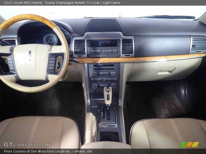 Crystal Champagne Metallic Tri-Coat / Light Camel 2012 Lincoln MKZ Hybrid