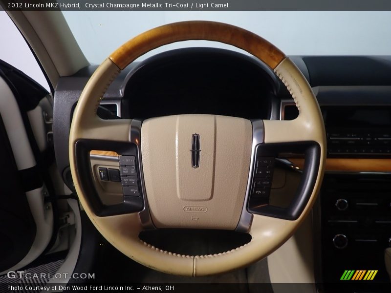 Crystal Champagne Metallic Tri-Coat / Light Camel 2012 Lincoln MKZ Hybrid