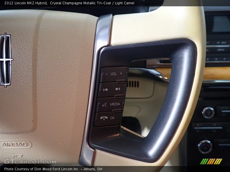 Crystal Champagne Metallic Tri-Coat / Light Camel 2012 Lincoln MKZ Hybrid