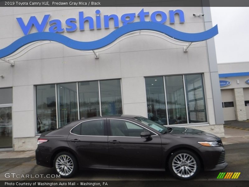 Predawn Gray Mica / Black 2019 Toyota Camry XLE