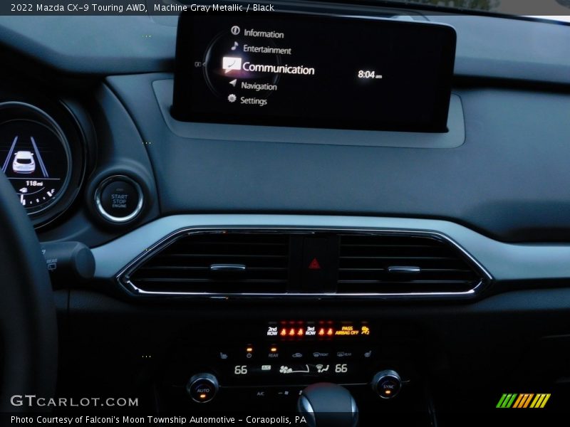 Machine Gray Metallic / Black 2022 Mazda CX-9 Touring AWD