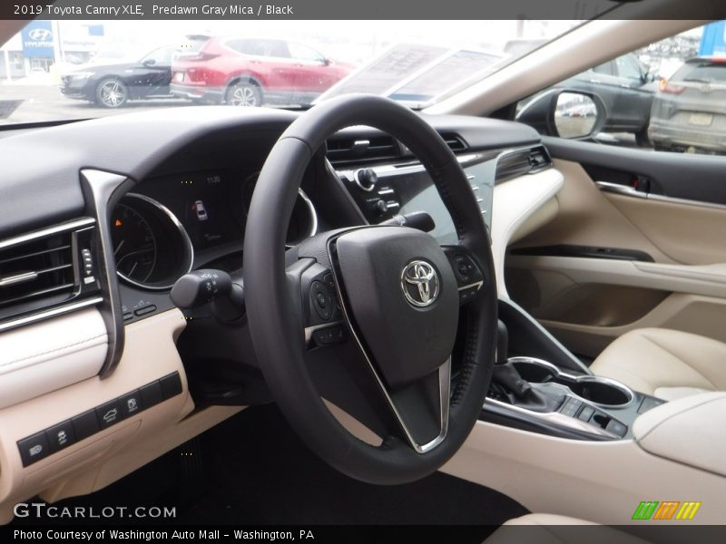 Predawn Gray Mica / Black 2019 Toyota Camry XLE