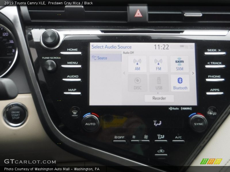 Predawn Gray Mica / Black 2019 Toyota Camry XLE