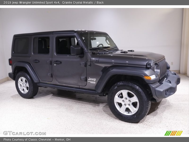 Granite Crystal Metallic / Black 2019 Jeep Wrangler Unlimited Sport 4x4