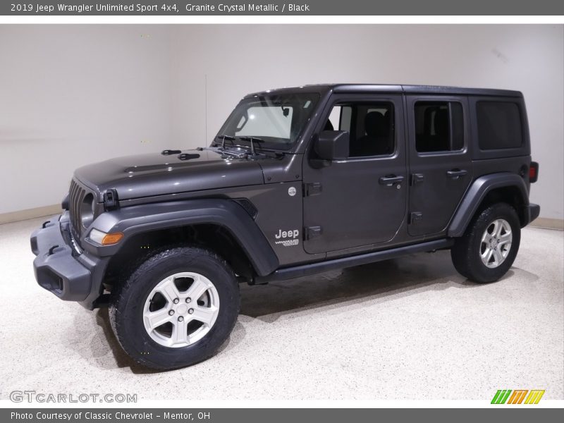 Granite Crystal Metallic / Black 2019 Jeep Wrangler Unlimited Sport 4x4